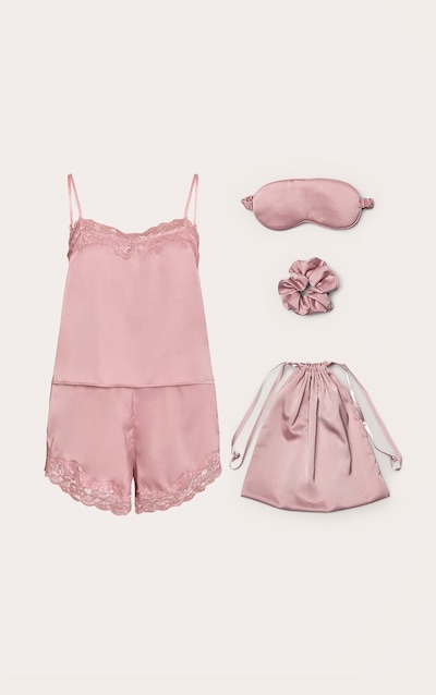 Rose Satin Sleepwear Gift Bag