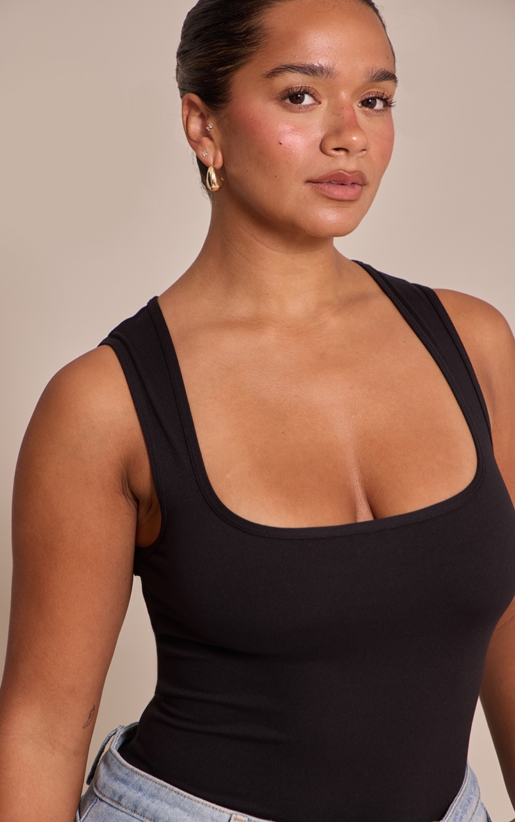 Shape Black Sculpt Square Neck Bodysuit image 4