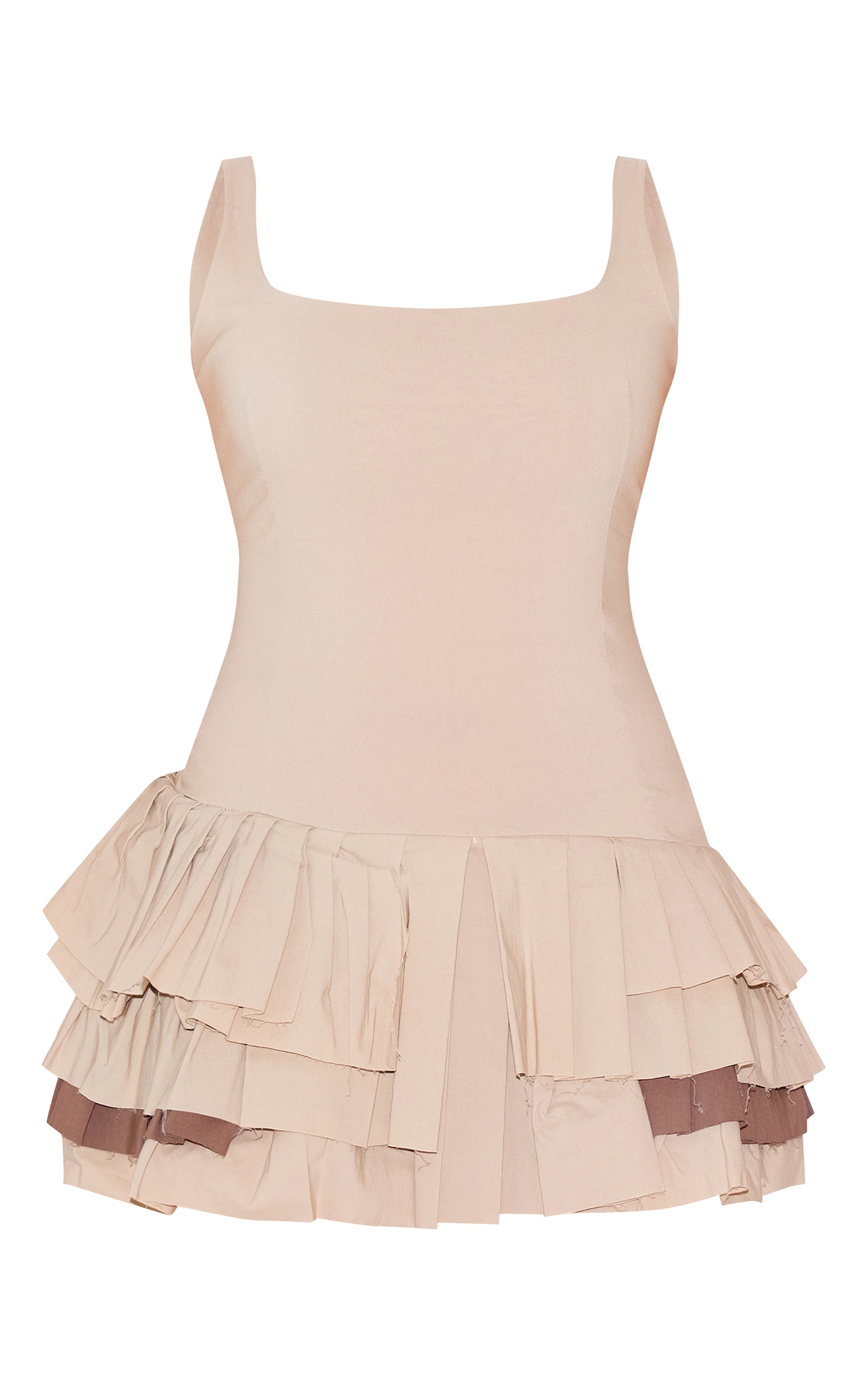Stone Stretch Woven Extreme Pleated Shift Dress image 5