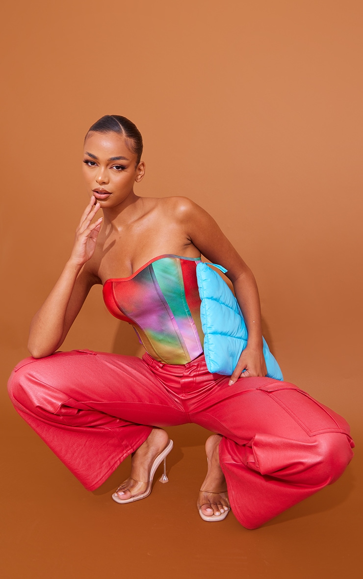 Multi Woven Printed Corset 1