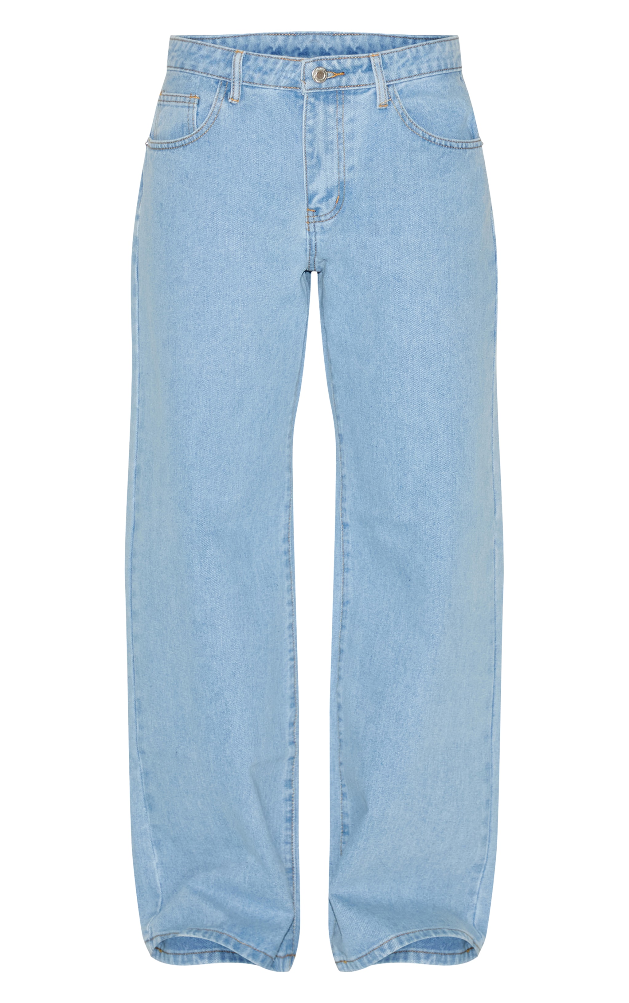 Light Blue Low Rise Wide Leg Jeans image 5