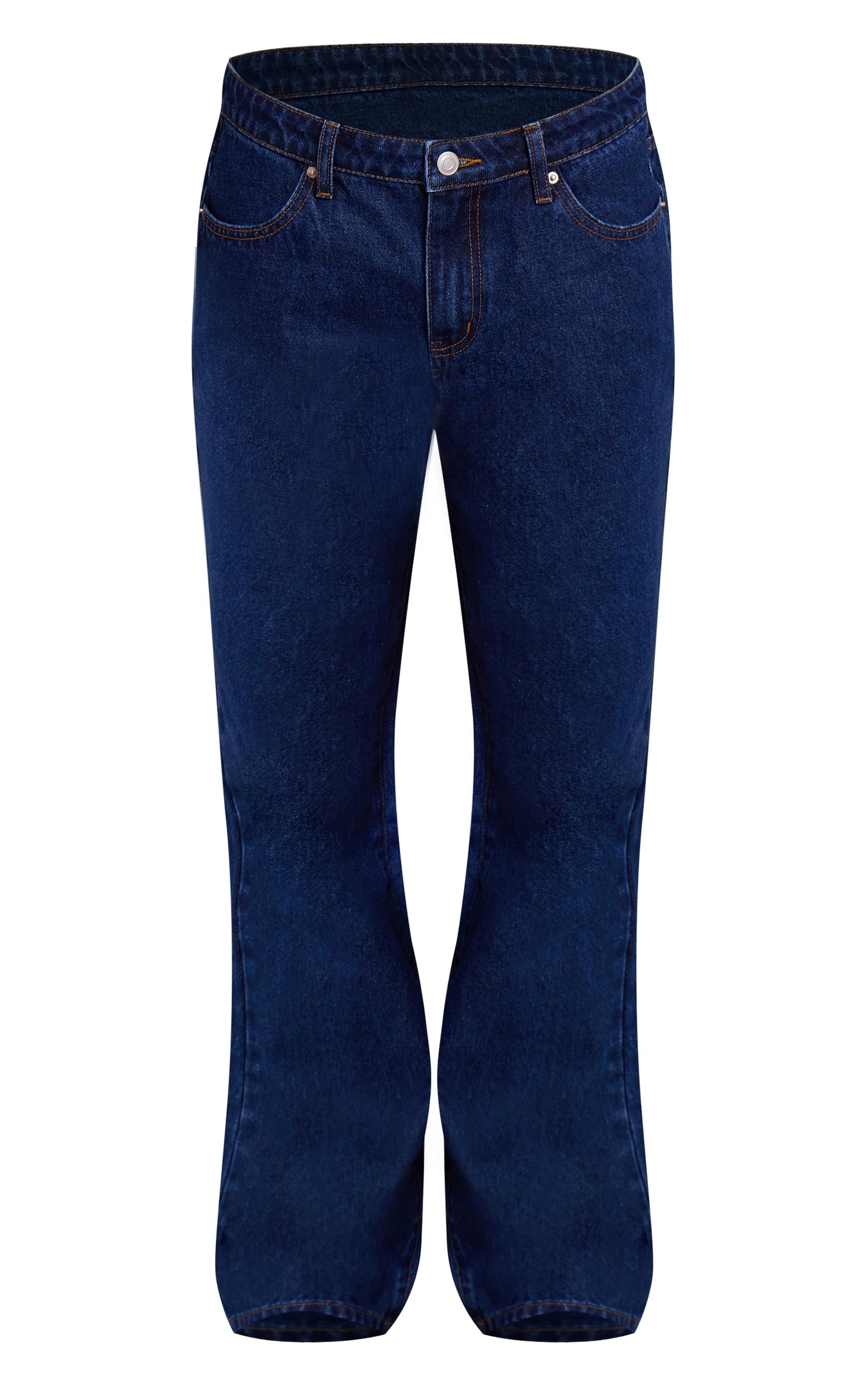 Indigo High Waist Straight Leg image 5