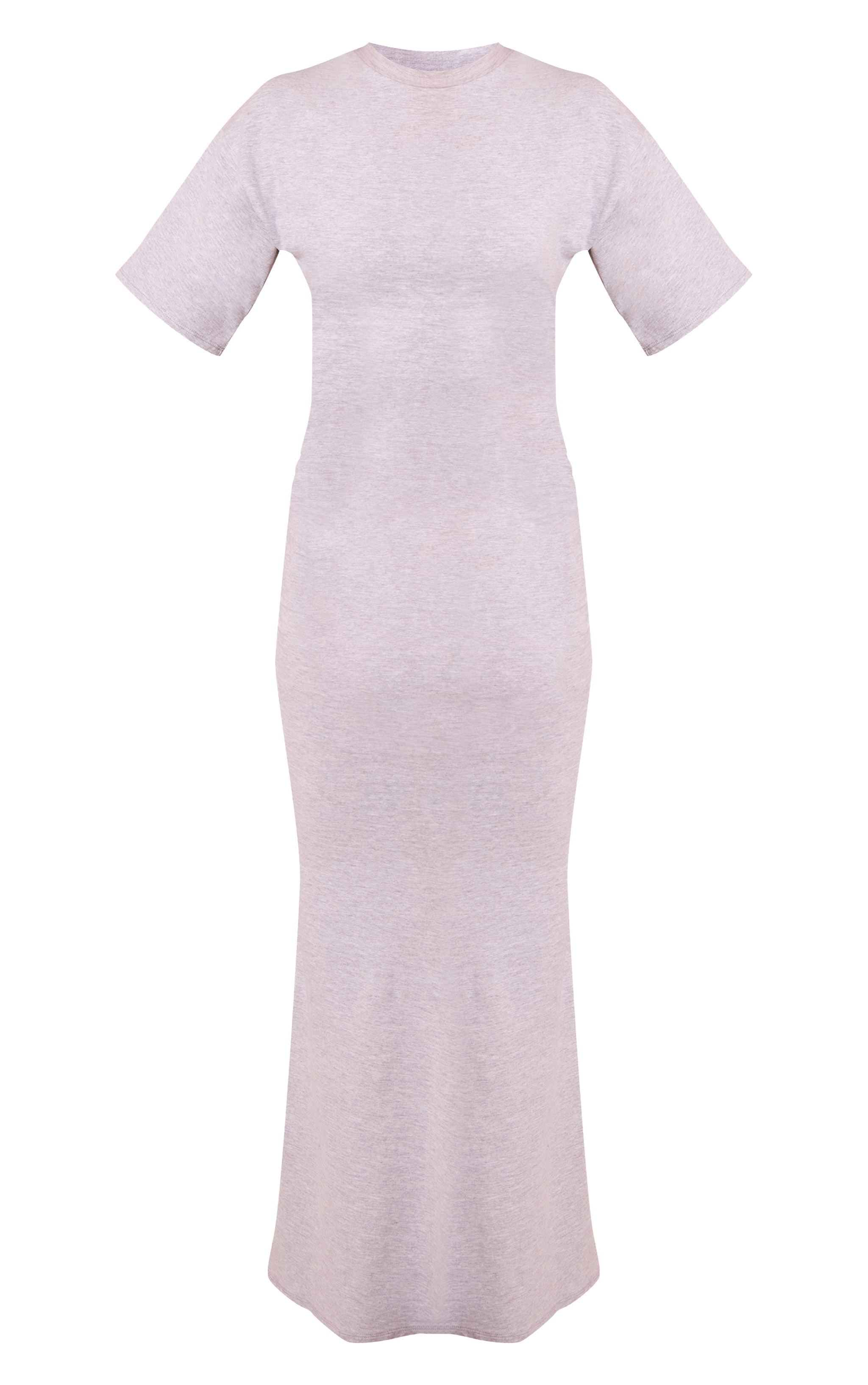 Grey Jersey Cinched T-Shirt Maxi Dress image 5