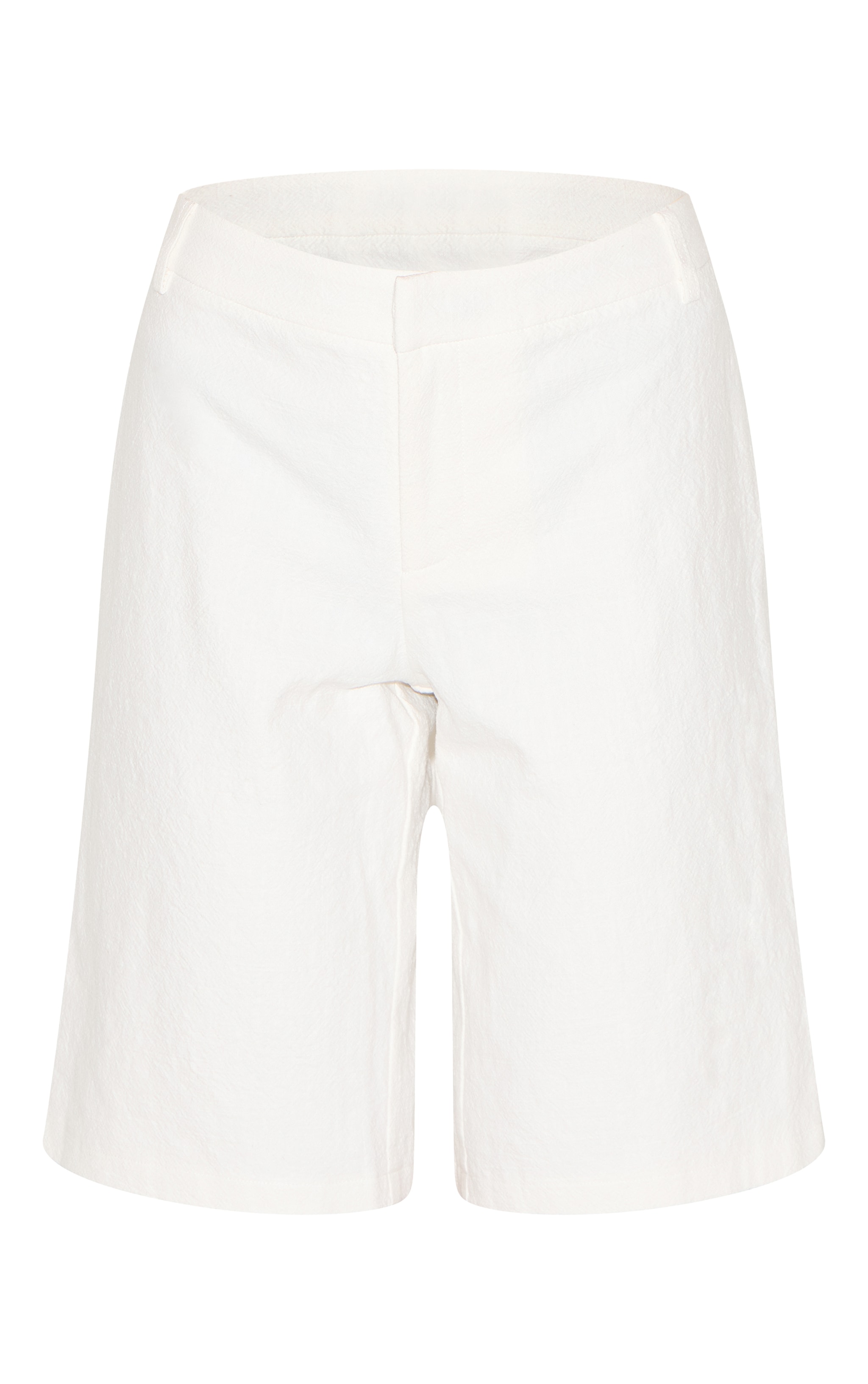 Tall White Premium Linen Look Tailored Jorts image 6