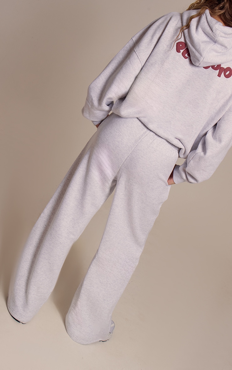 Jogging taille fine gris glacier imprimé en relief PLT Studio à cordons ajustables image 3
