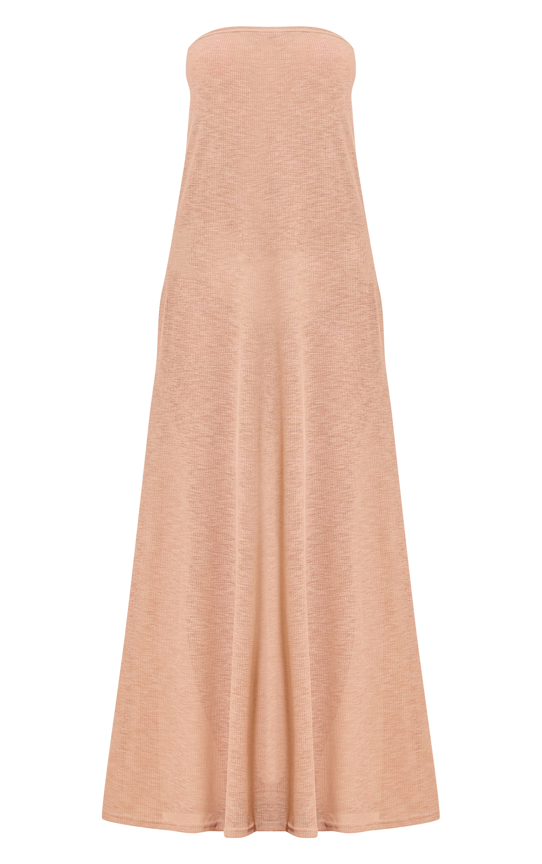 Sand Textured Bandeau Column Maxi Dress image 5