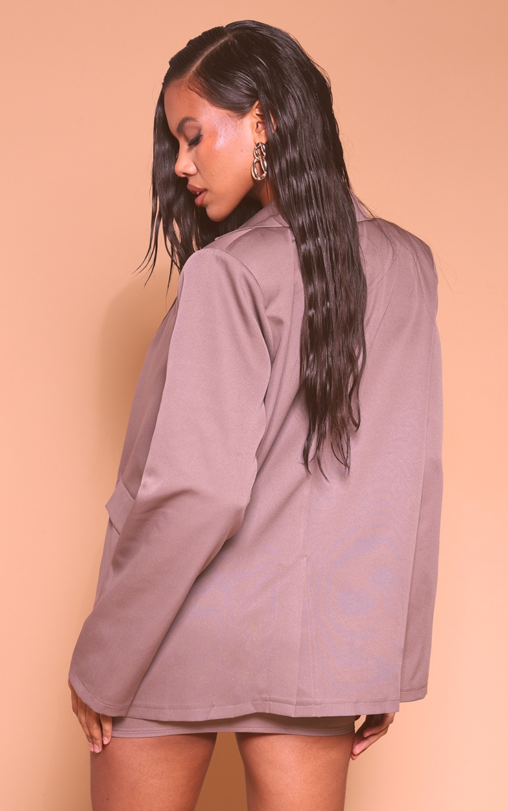 Taupe Oversized Blazer image 2