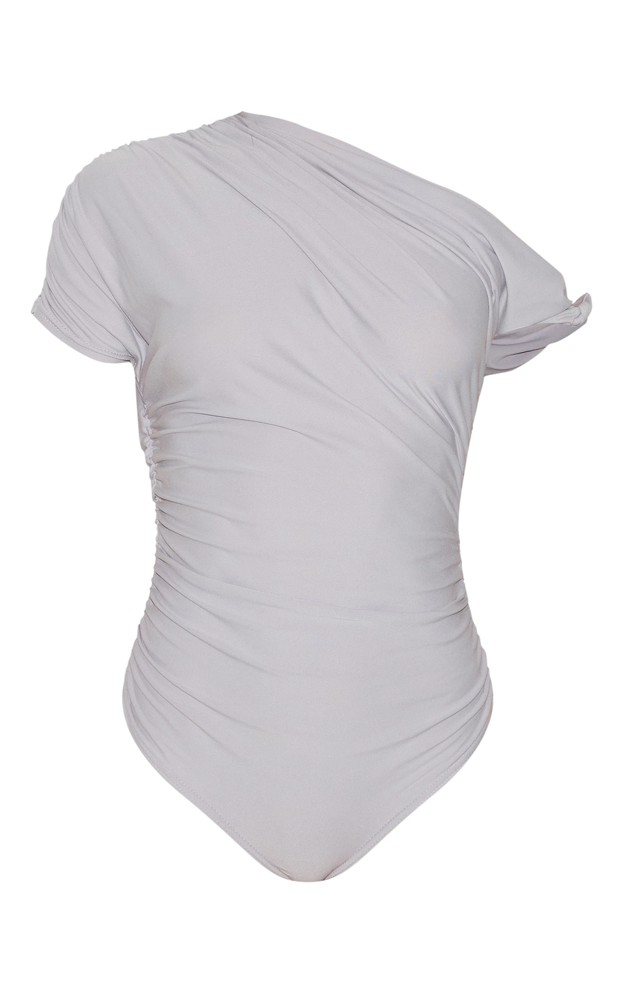 Tall Grey Soft Touch Twist Detail Bodysuit image 4