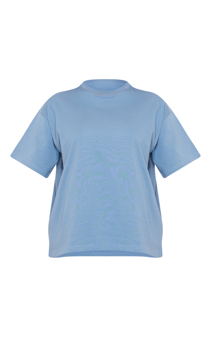 Blue Grey Boxy Oversized Tshirt image 5