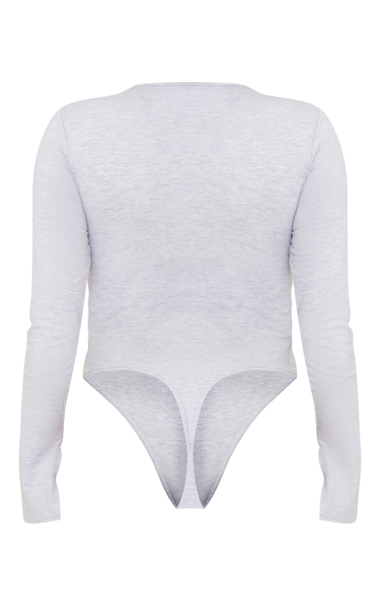 Shape Grey Cotton Scoop Neck Bodysuit image 2