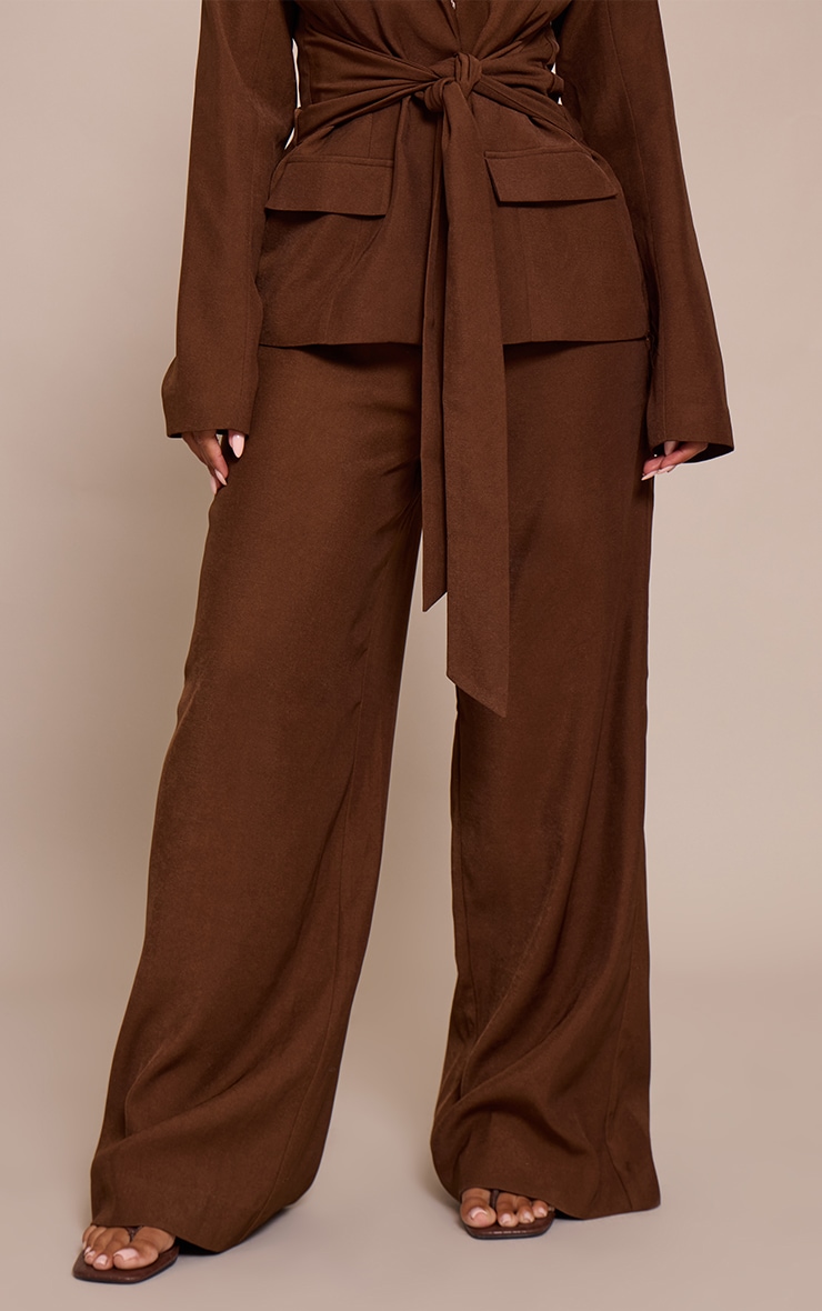 Shape Chocolate Woven Wide Leg Pants image 2