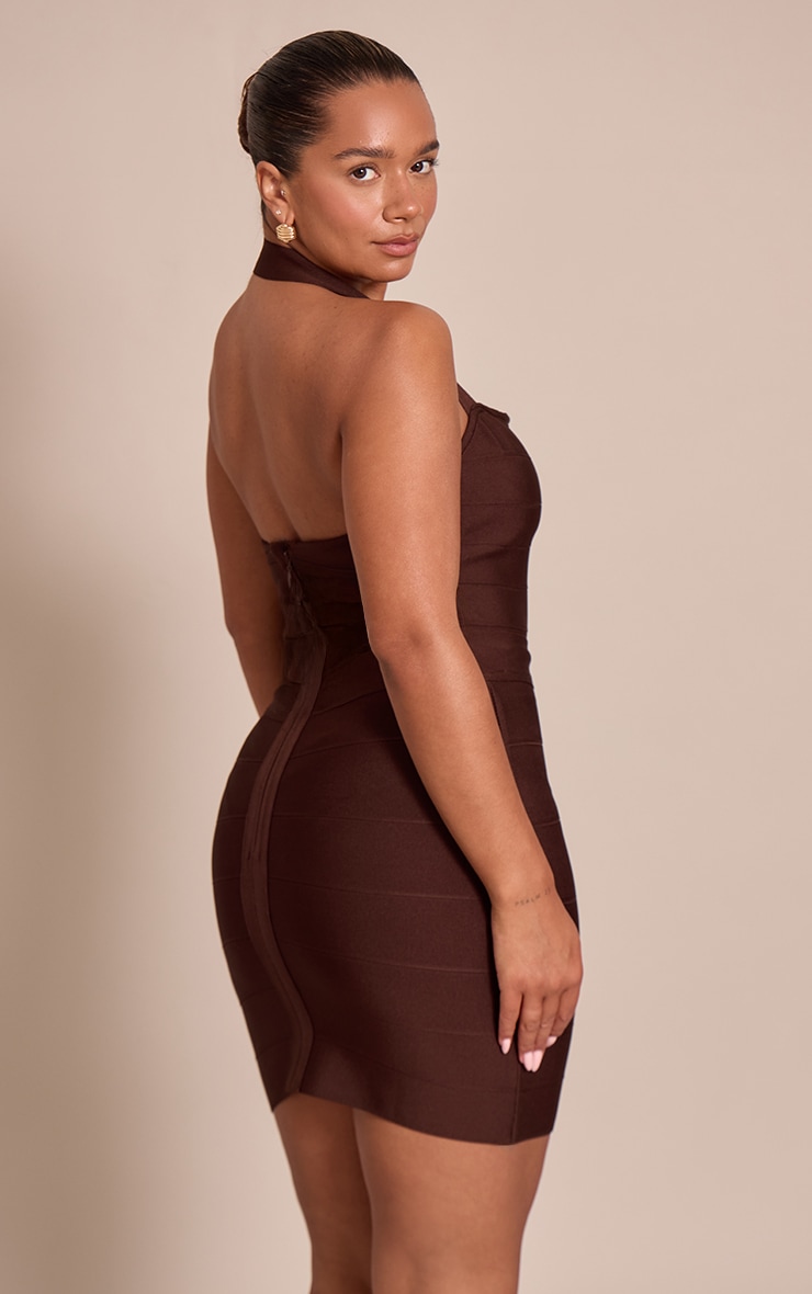 Shape Chocolate Bandage Mini Skirt image 3