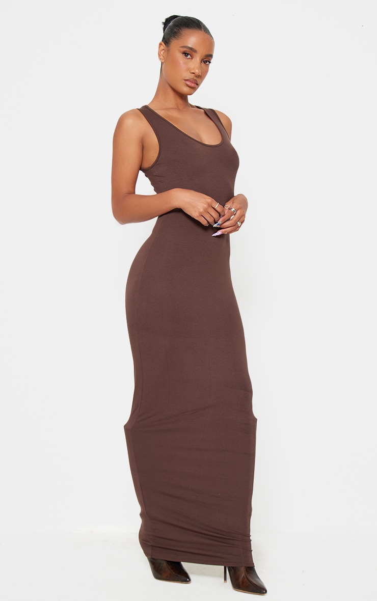 Chocolate Basic Maxi Dress image 3