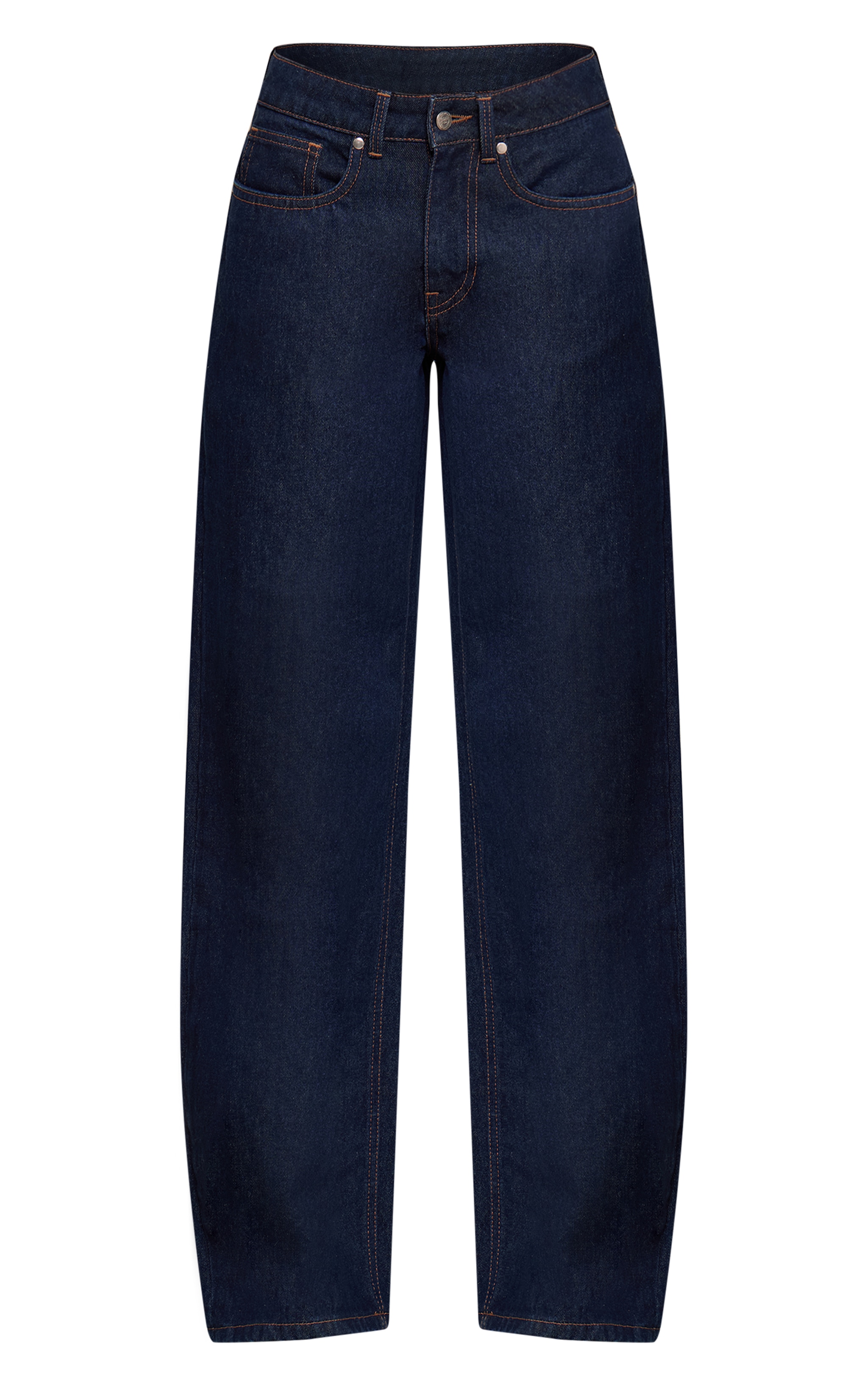 Tall Indigo Mid Rise Wide Leg Jeans image 5