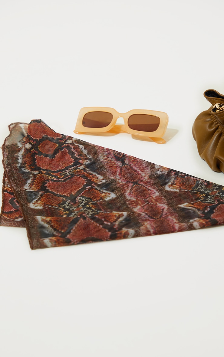 Brown Snake Mesh Bandana image 2