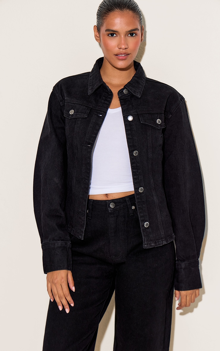 PRETTYLITTETHING Jean mom noir délavé taille haute image 4