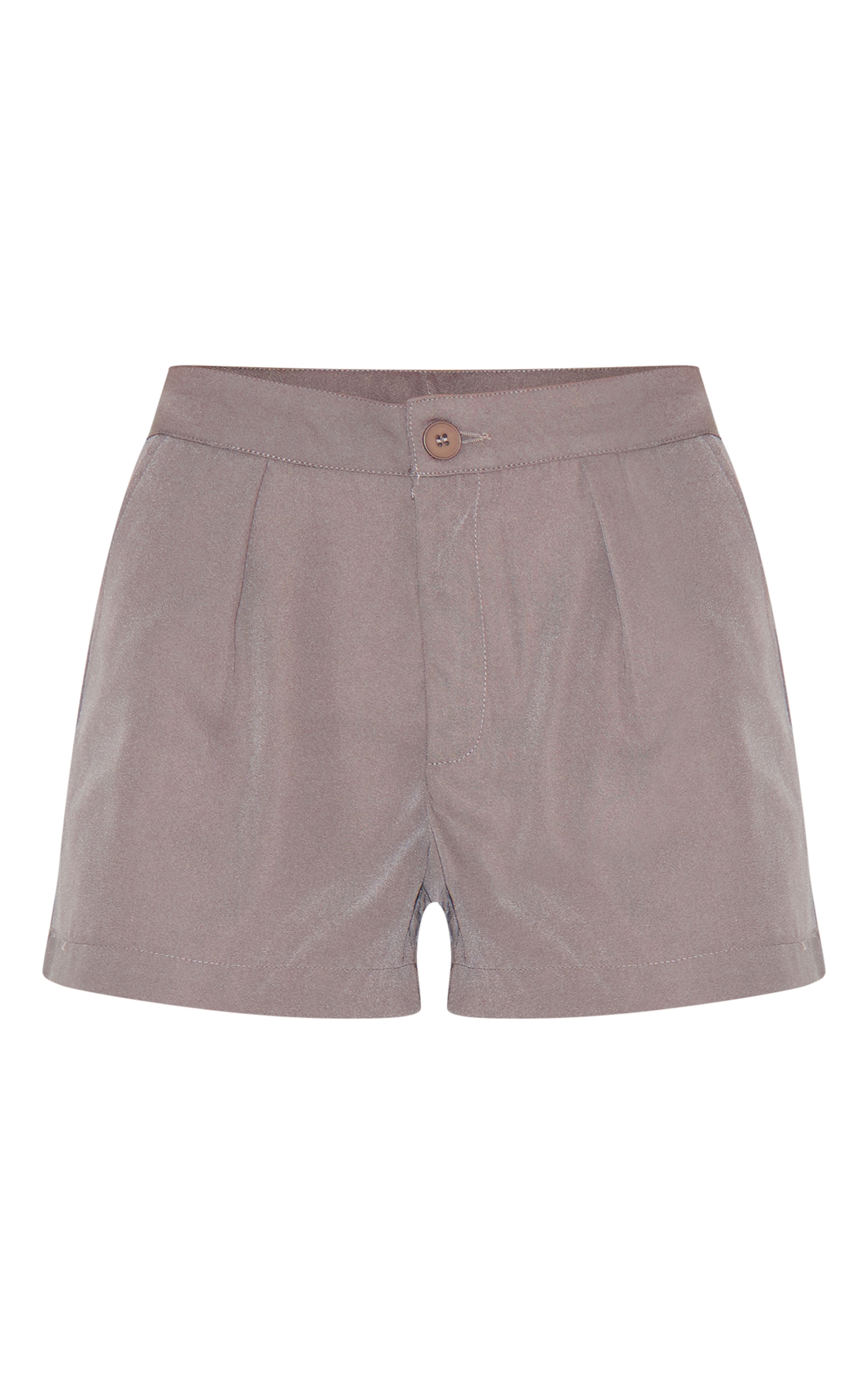 Taupe Premium Tailored Woven Shorts image 6