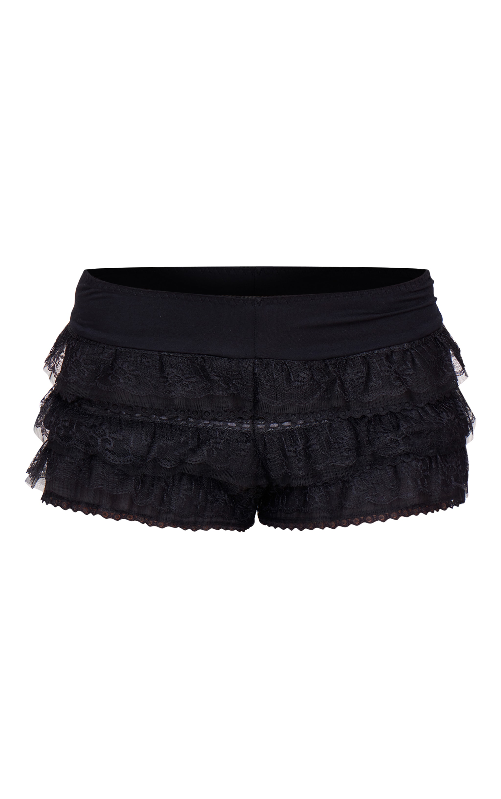 Short culotte bouffant en dentelle noire volanté image 6