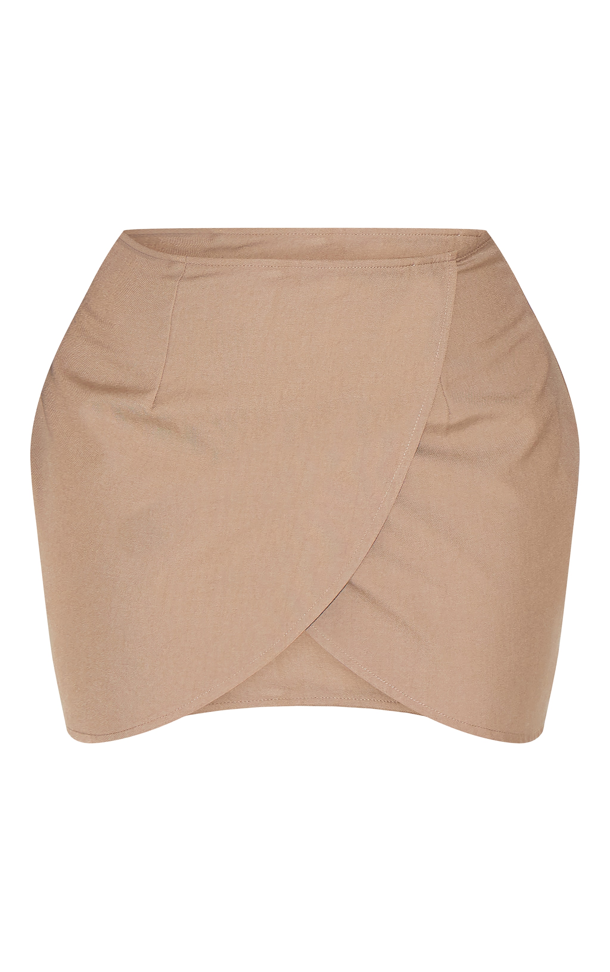 Shape Mocha Tailoring Wrap Over Mini Skirt image 6