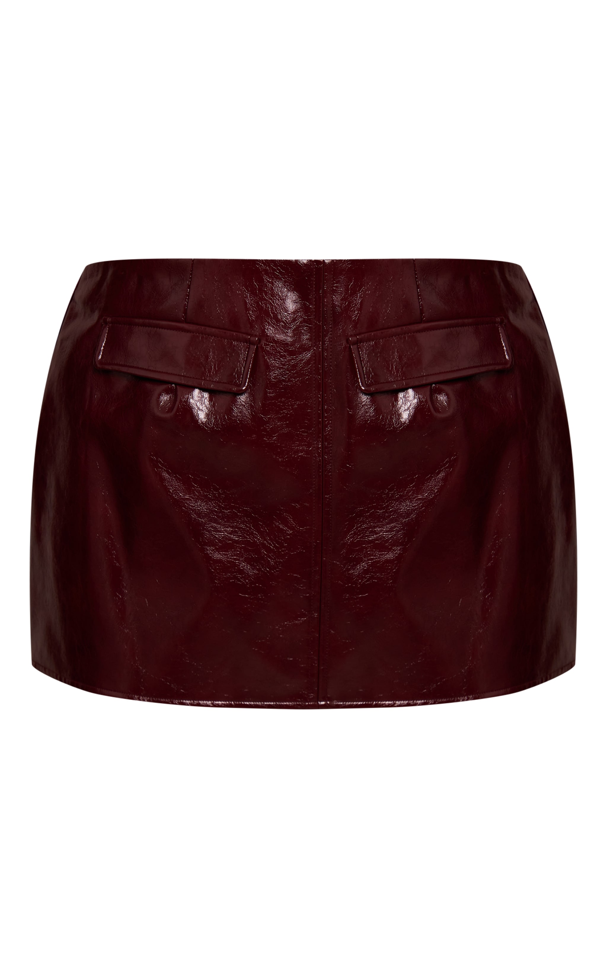 Shape Mini-jupe en vinyle bordeaux