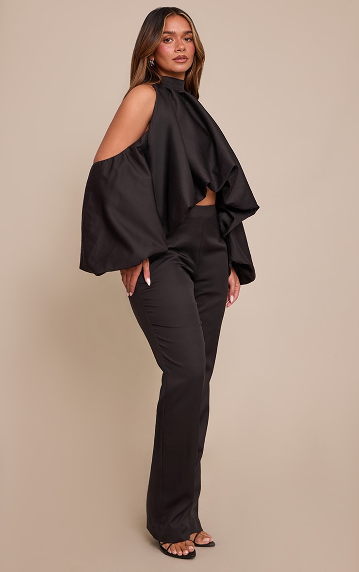 Shape Black Tailored Straight Leg Pants image 2
