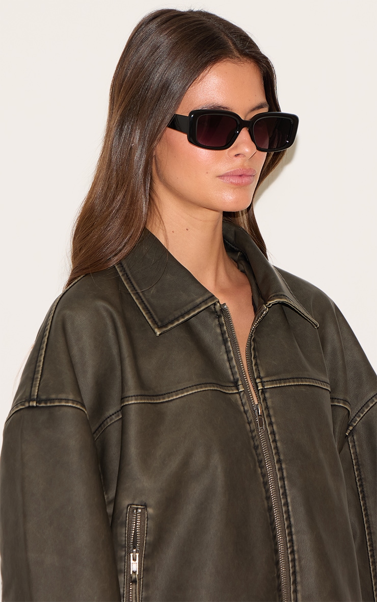 Black Square Sunglasses image 1