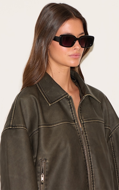 Lunettes de soleil carrées noires