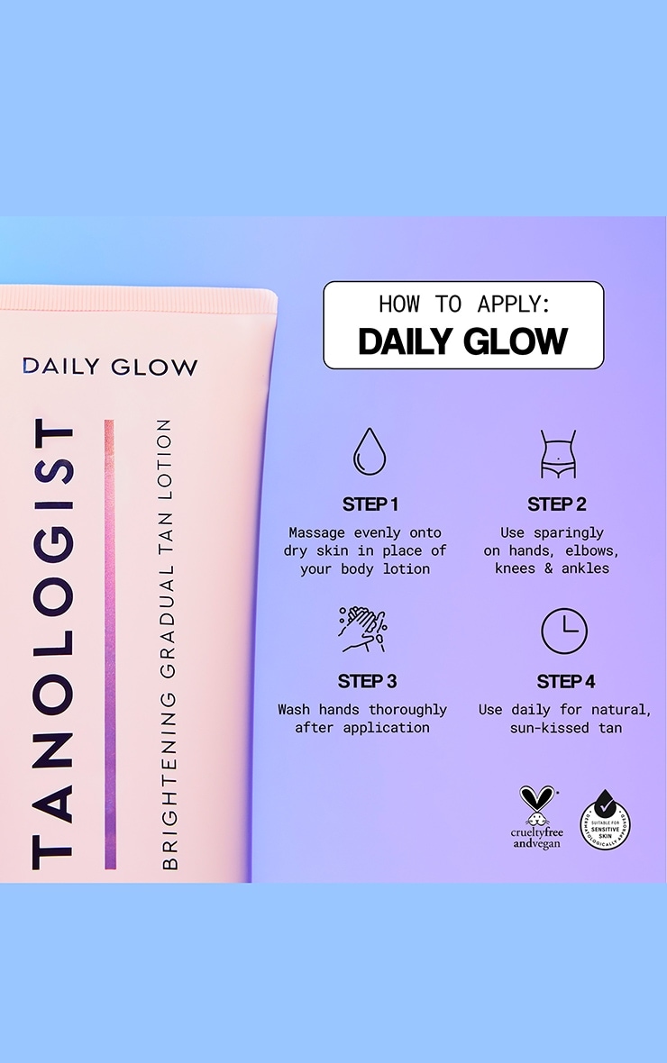 Tanologist Daily Glow Hydrating Gradual Tan Fair Medium 250ml image 4