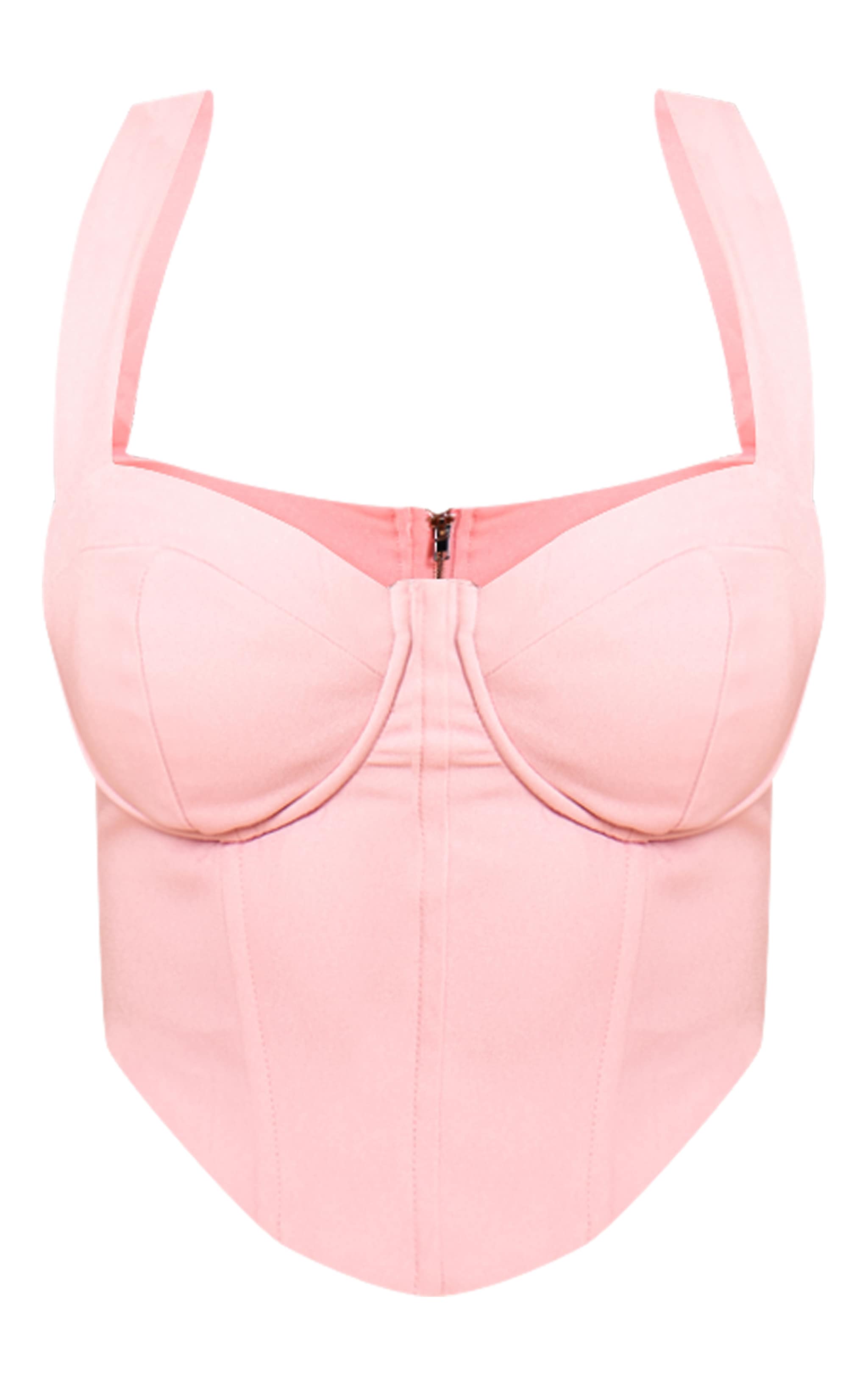 Shape Blush Woven Corset Crop Top image 5