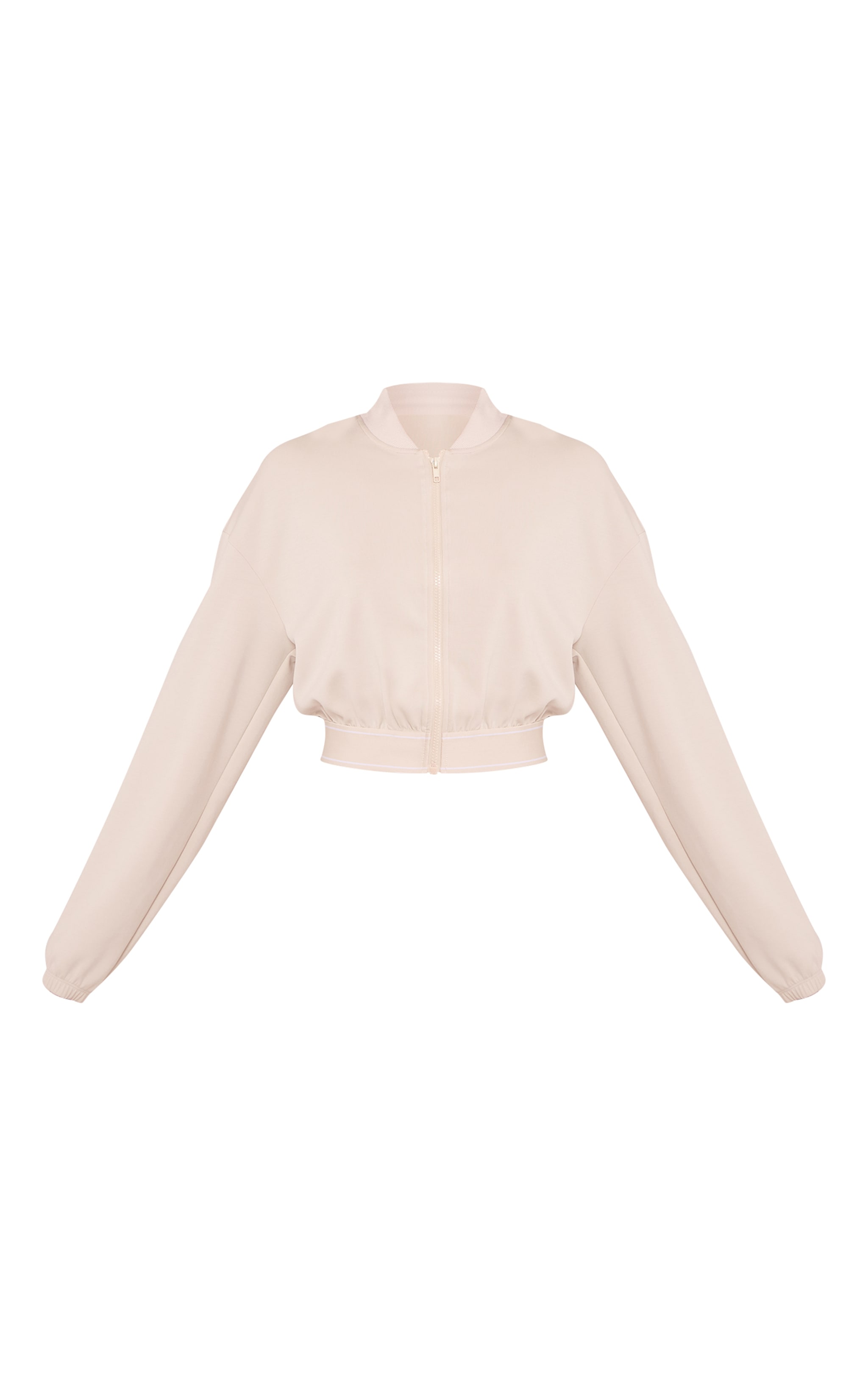 PLT Slate Grey Soft Touch Elasticated Waist Bomber Jacket image 5