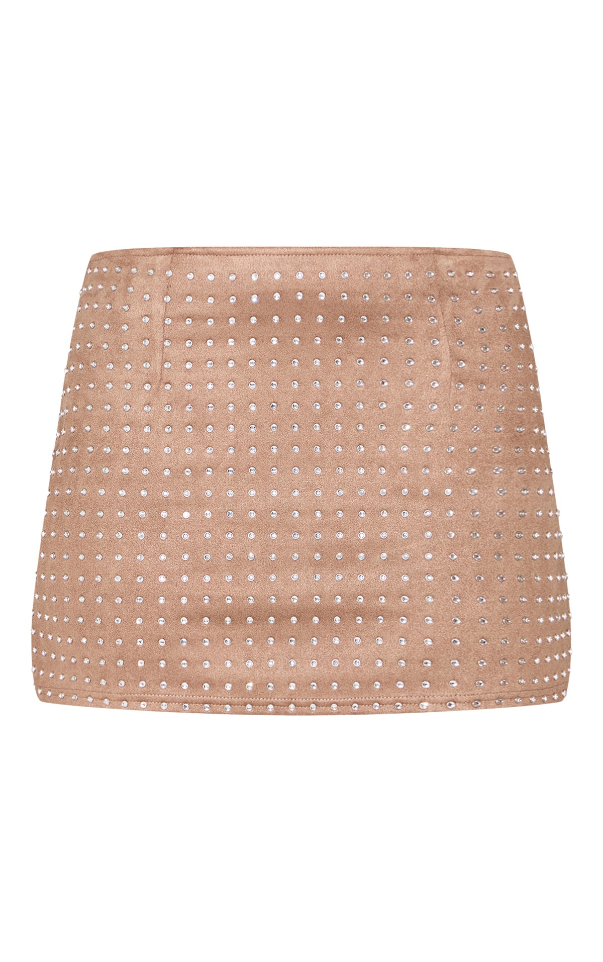 Diamante Mini Skirt - Silver