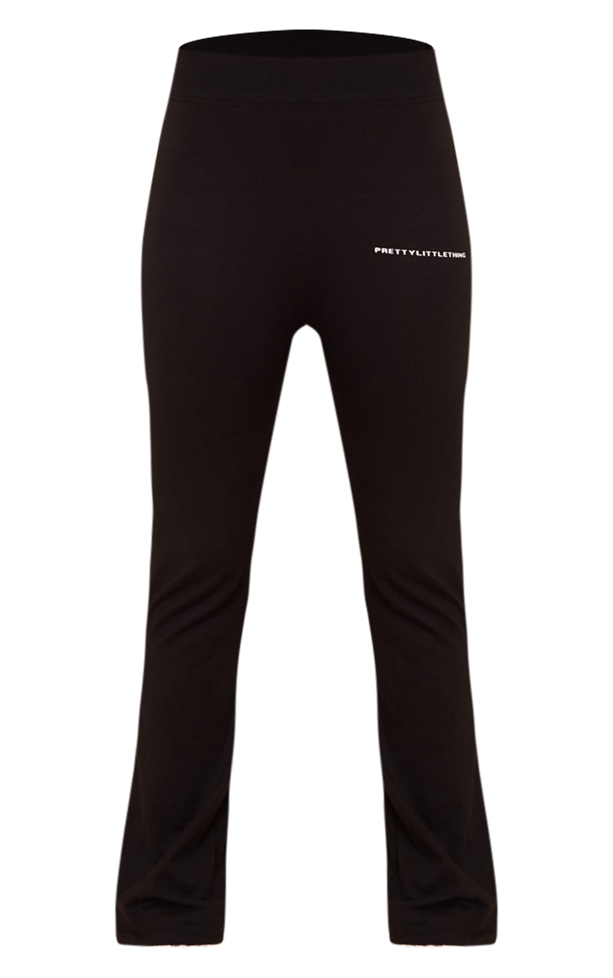 PRETTYLITTLETHING Black Printed Flared Pants | Co-ords
