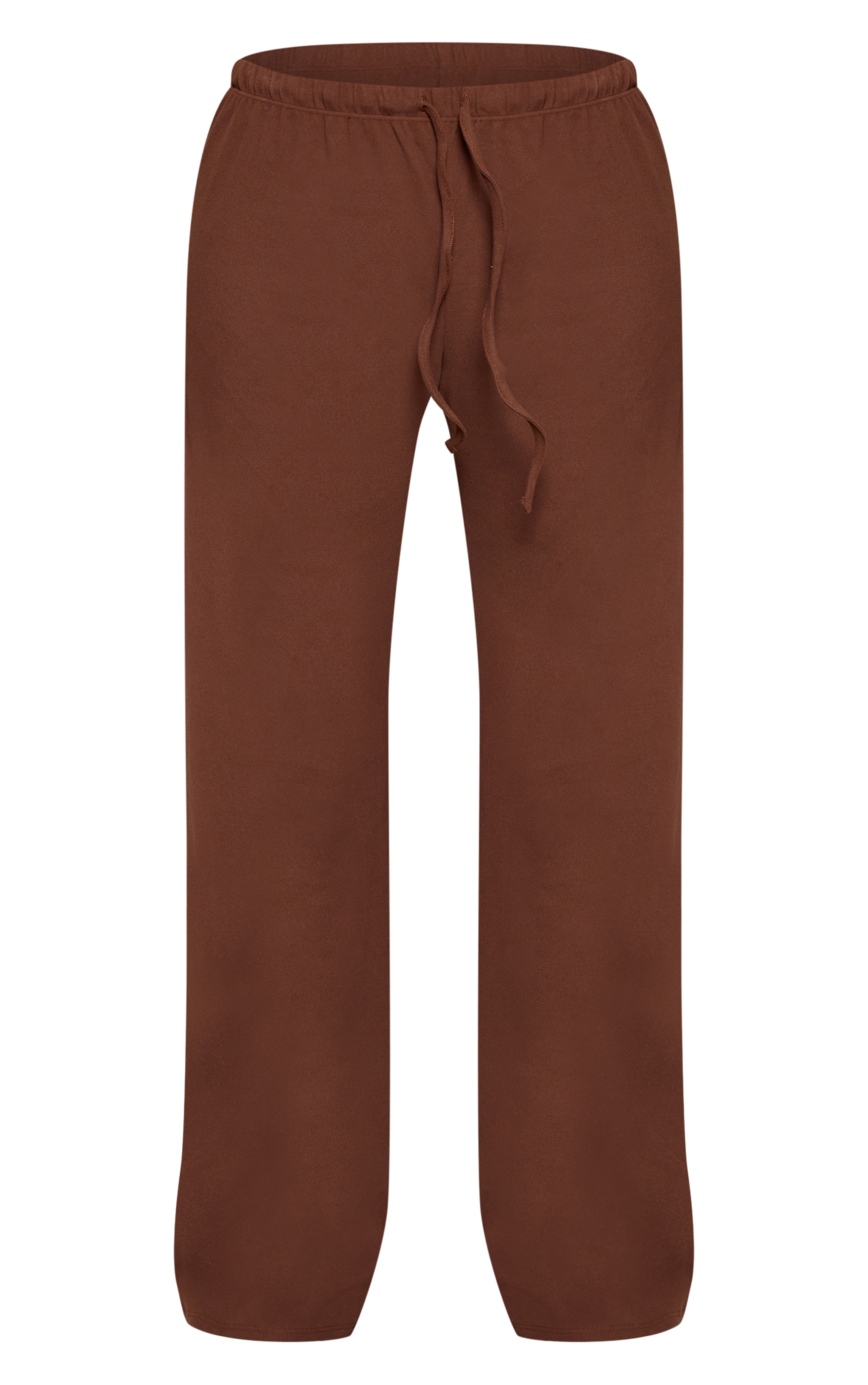 Petite Chocolate Super Soft Wide Leg Drawstring Trousers  image 5