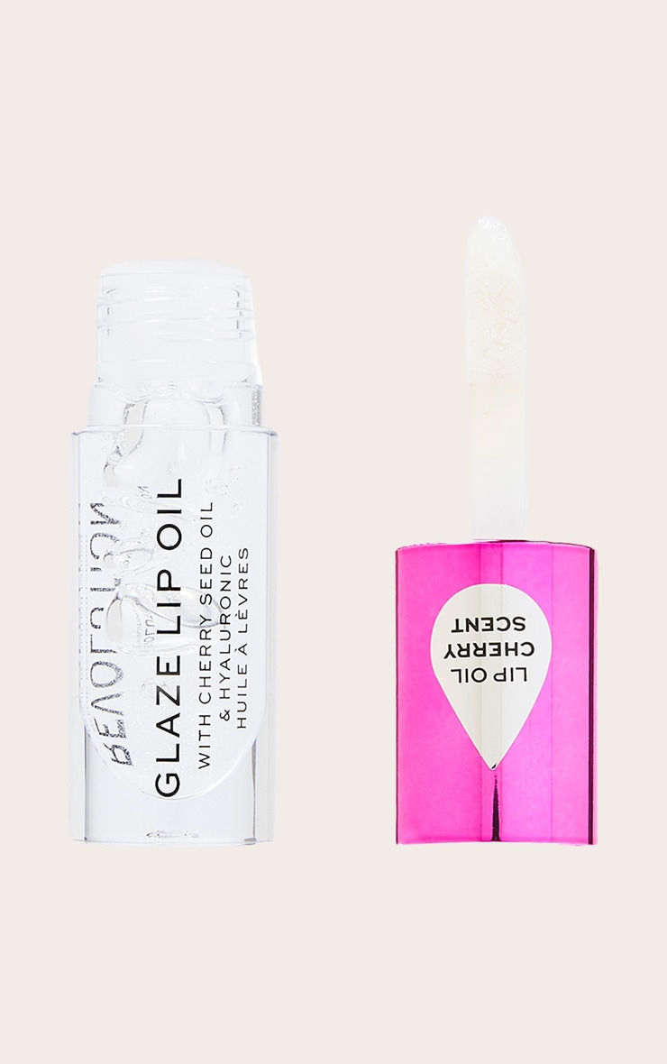 Revolution Glaze Lip Oil Lust Clear image 3