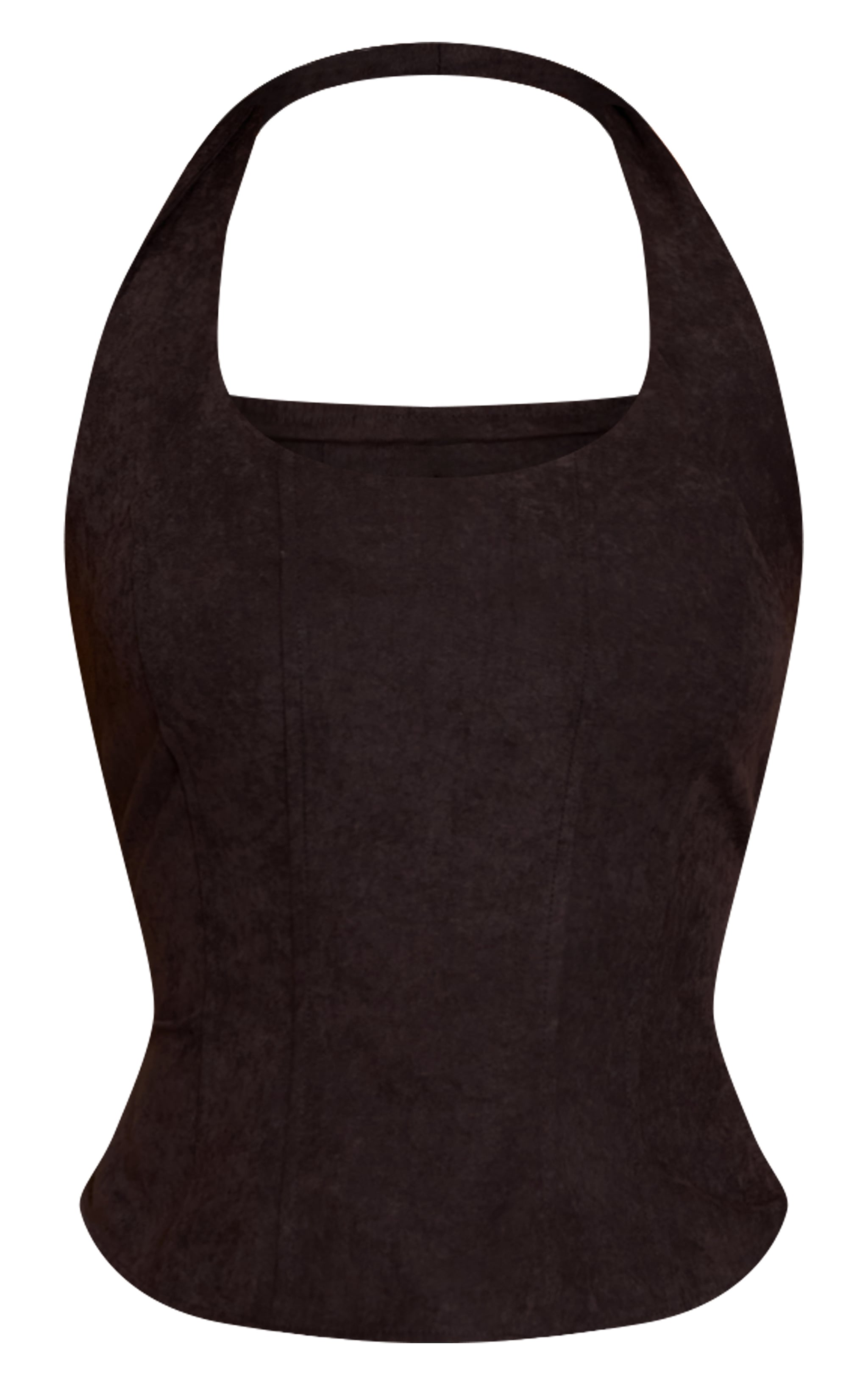 Black Peachskin Halterneck Corset  image 5