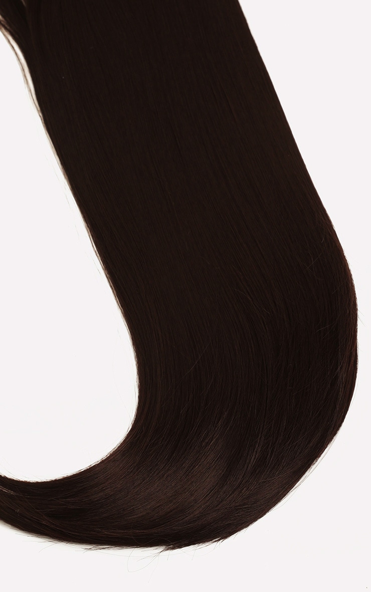 LullaBellz Extensions lisses à clipser 57 cm Dark Brown image 8