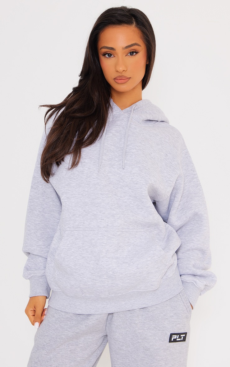 Petite Hoodie oversize gris cendré image 4
