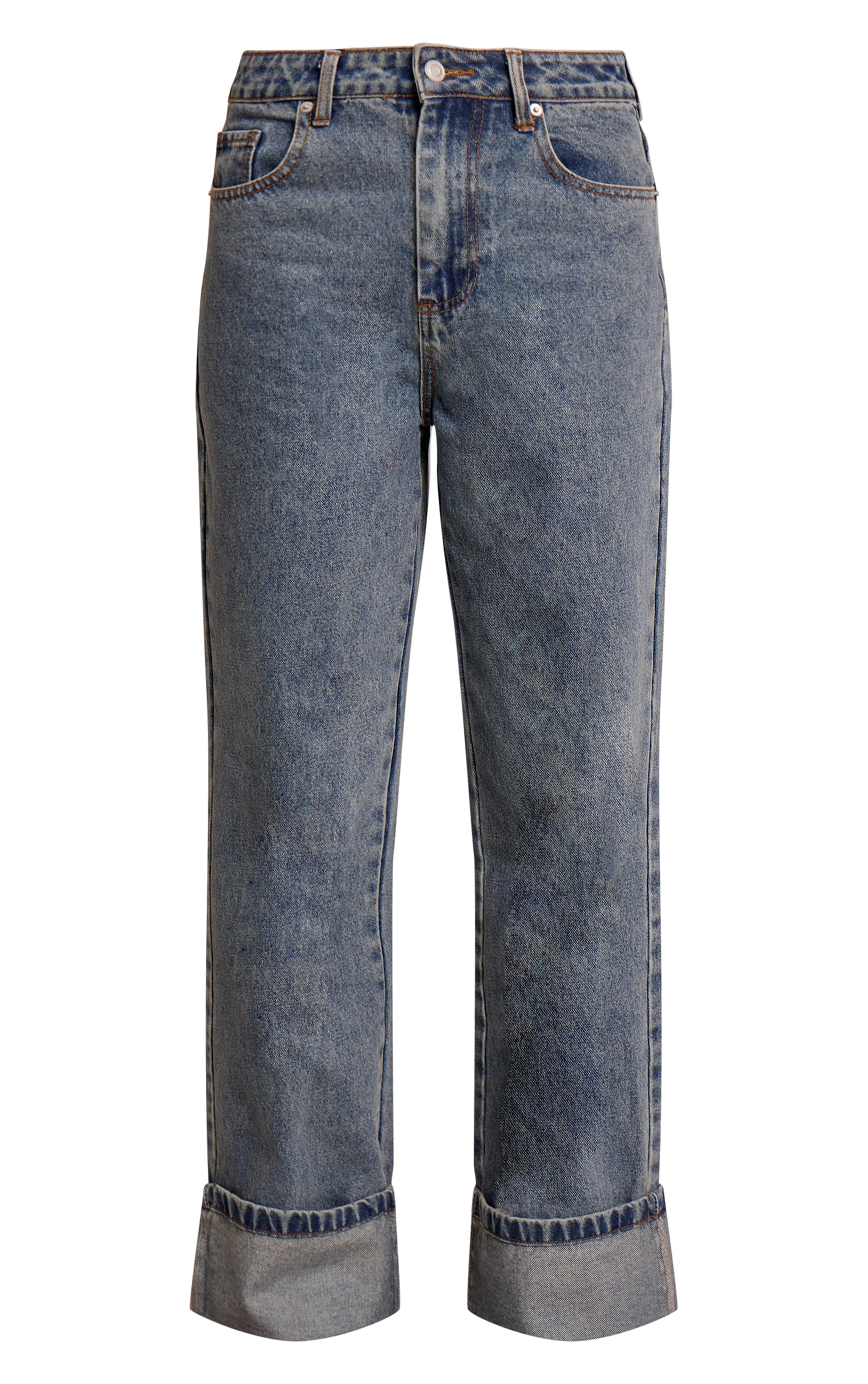 Vintage Turn Up Hem Jeans image 5