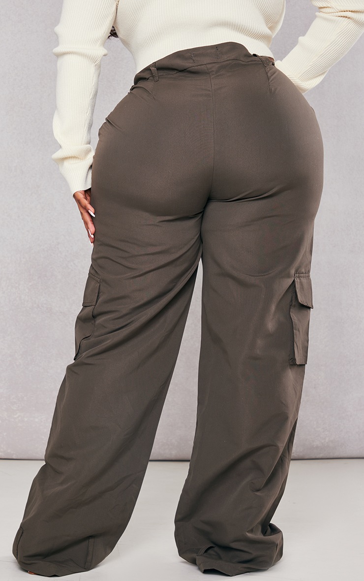 Plus Pantalon cargo effet peau de pêche kaki | FR