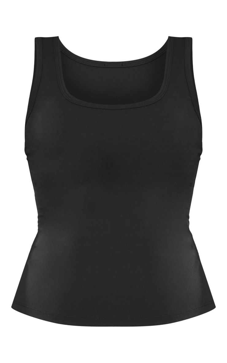 Maternity Black Snatched Sculpt Scoop Neck Vest image 5