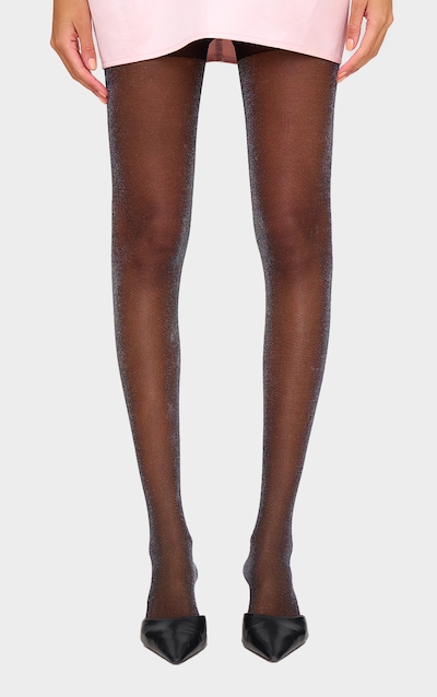 Black Glitter Tights