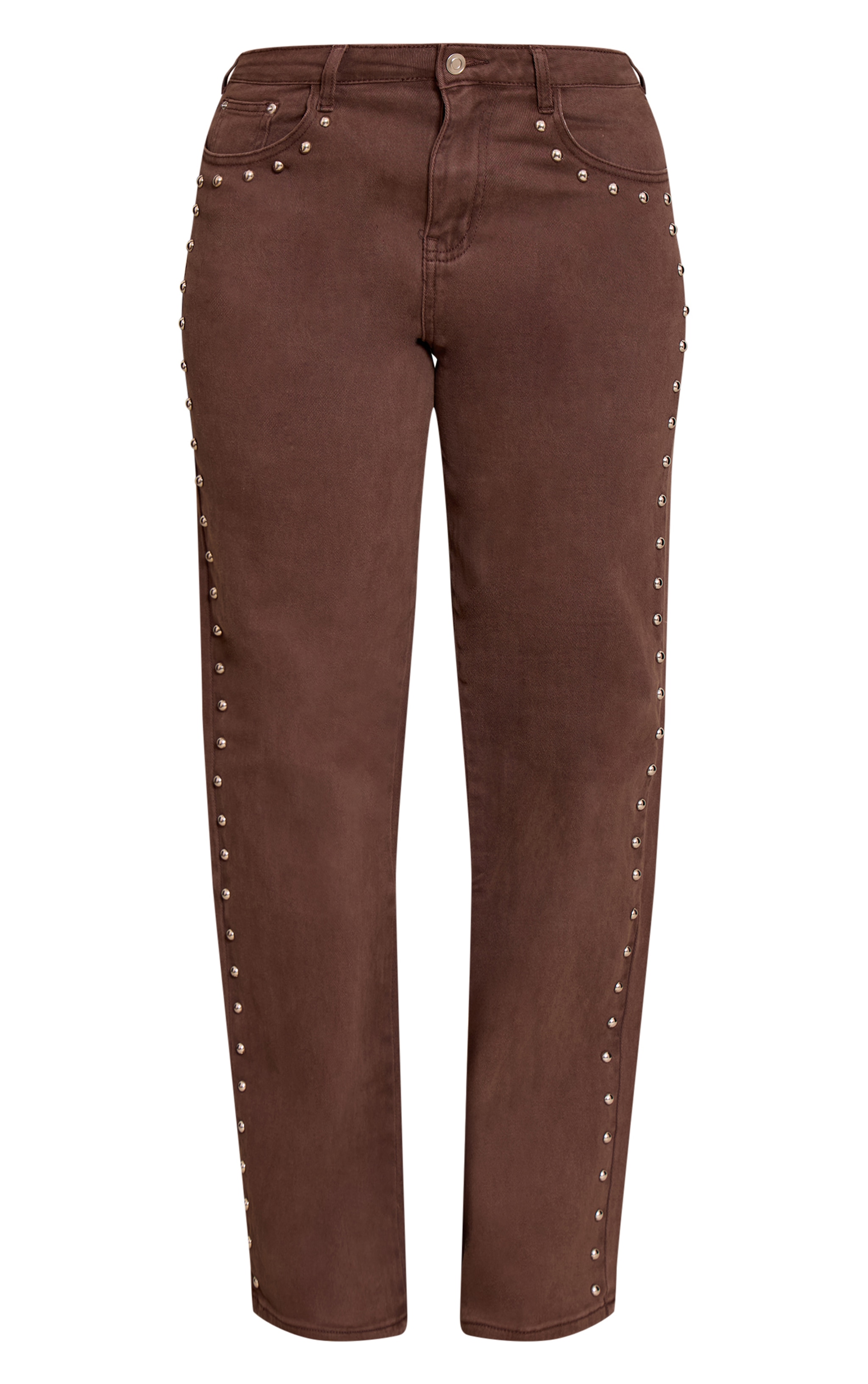 Shape chocolate Studded Wide Leg Jeans image 5