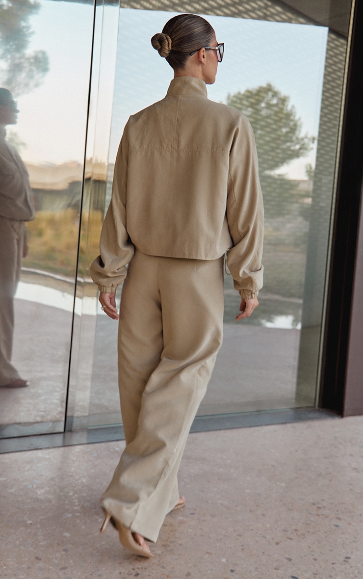Sand Peach Skin Straight Leg Pant image 3