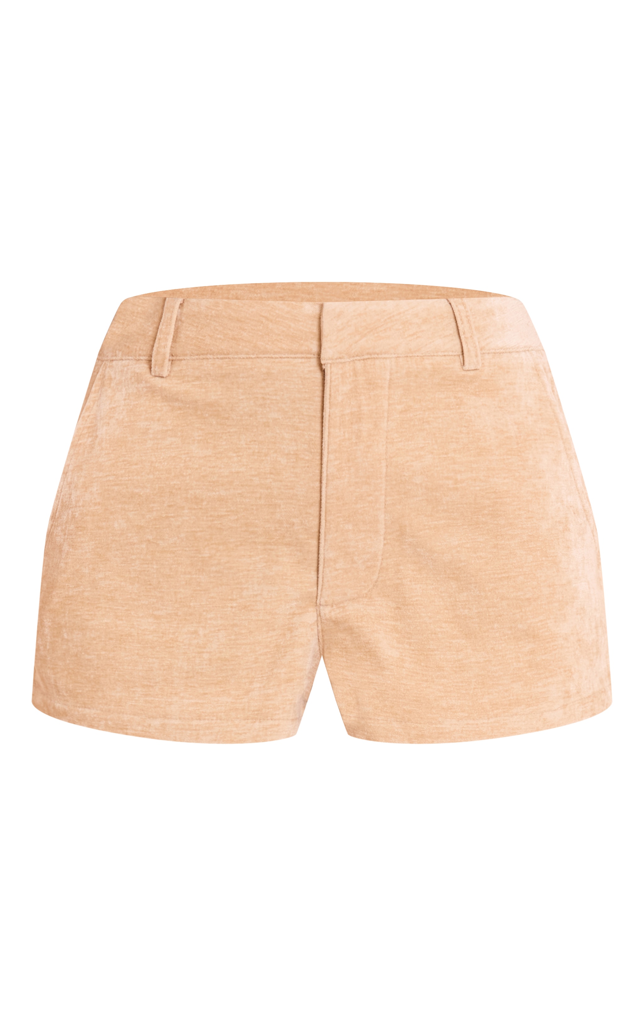 Camel Velour Micro Hot Pants image 6