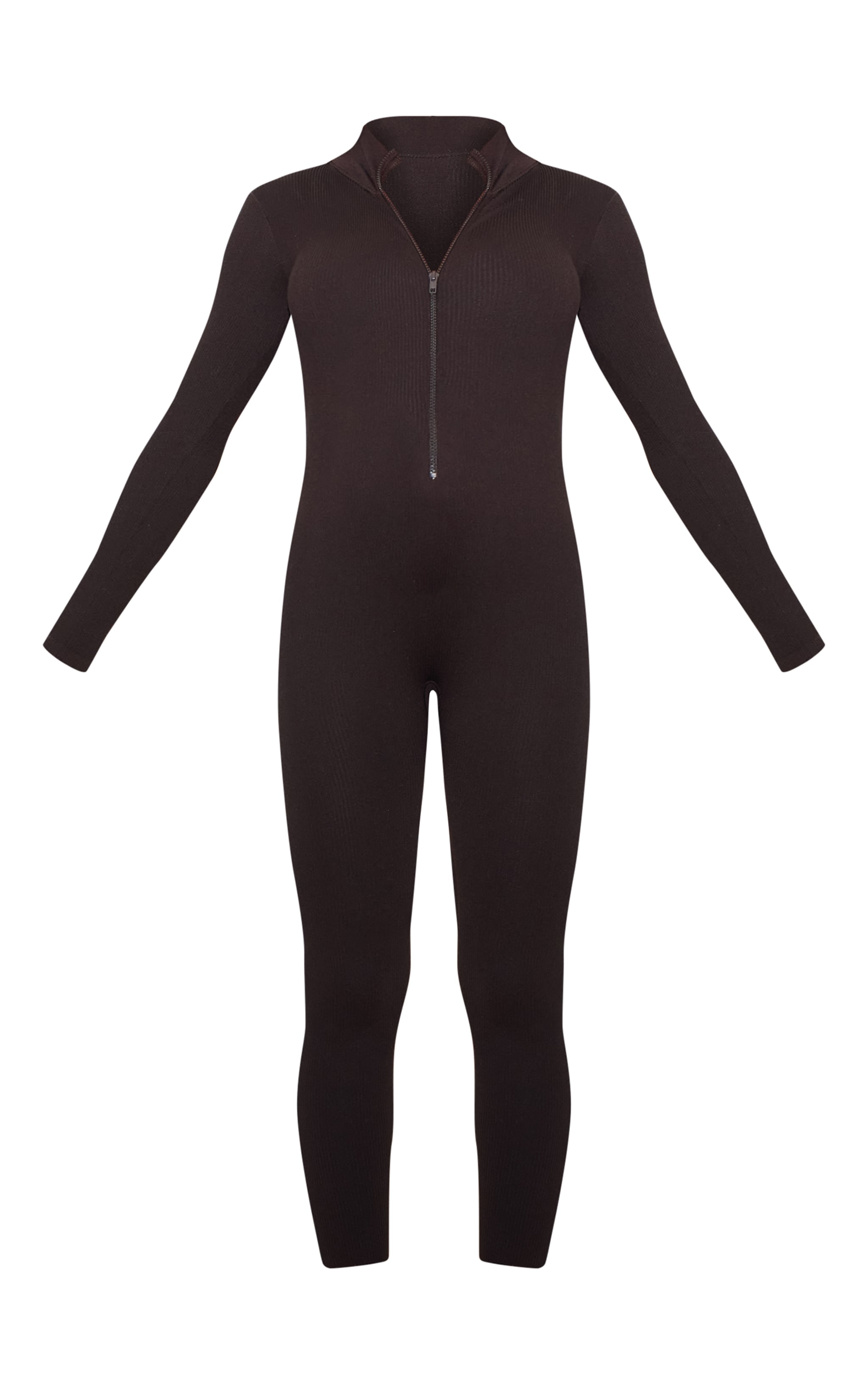 Maternity Chocolate Contour Ribbed Jumpsuit image 5