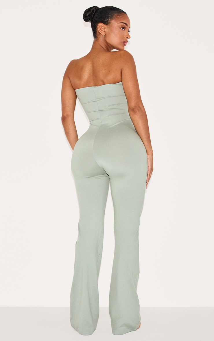 Shape Sage Green Soft Sculpted Bandeau Jumpsuit image 2