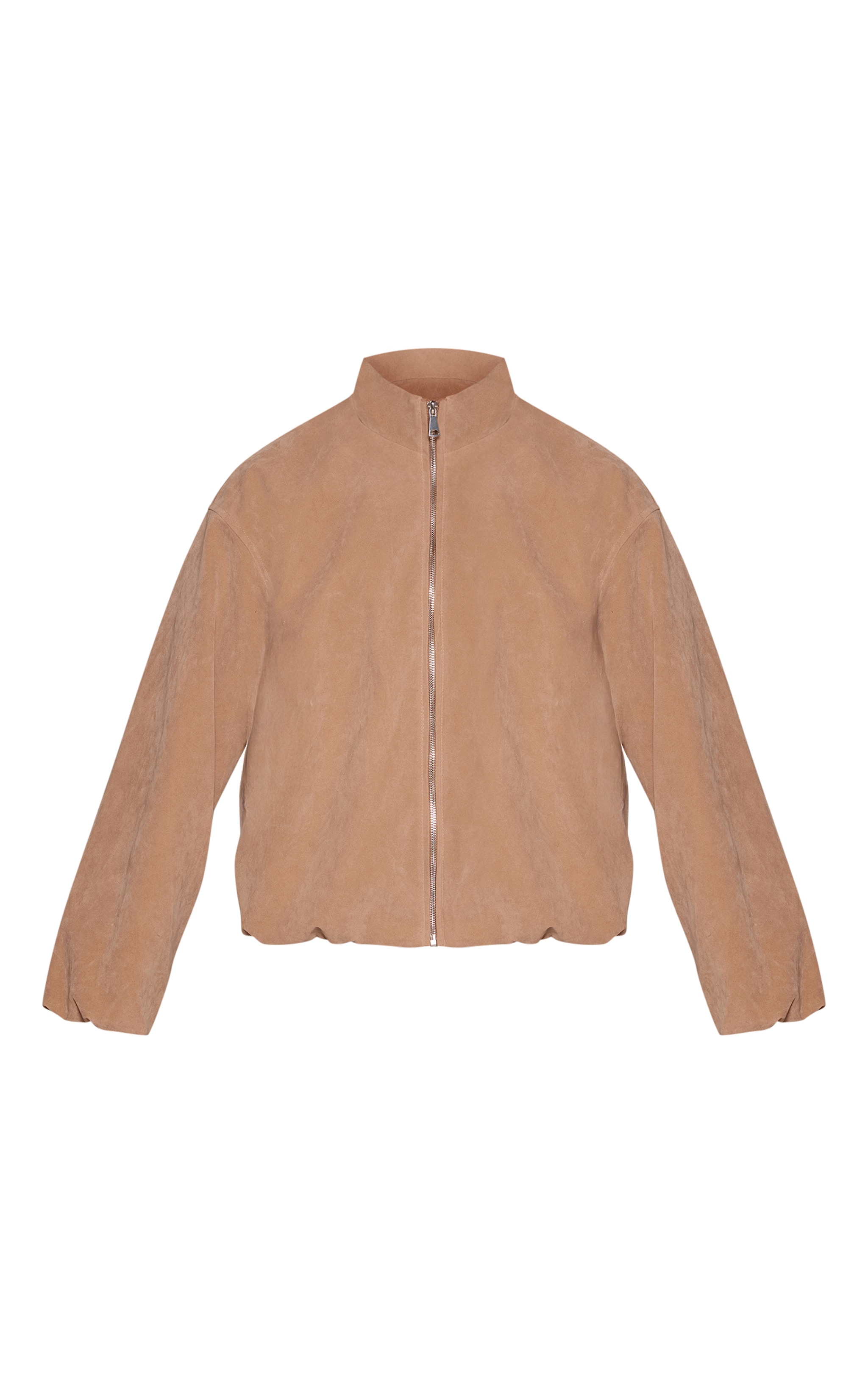 Sand Suede Bomber Jacket image 5