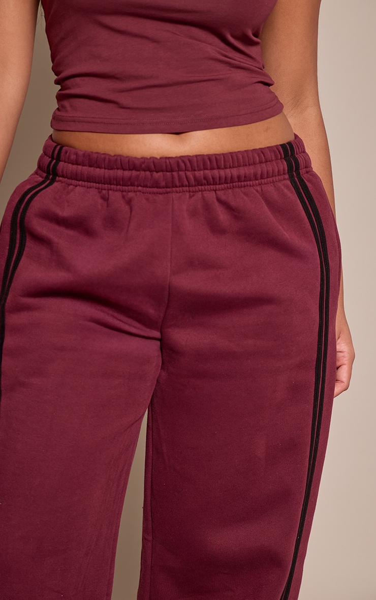 Shape Burgundy Stripe Side Sweatpants image 4