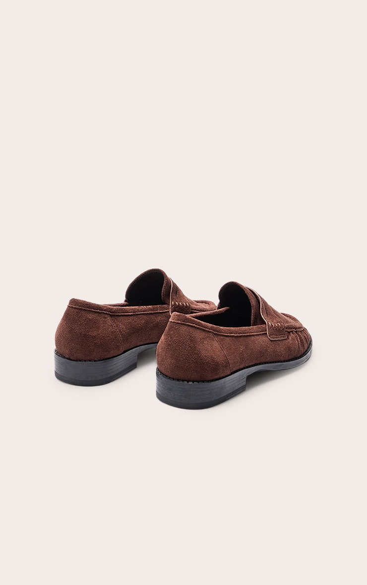 Mocassins en suédine chocolat image 3