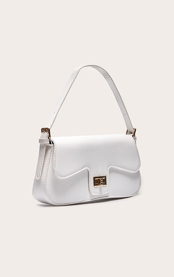 White Envelope Shoulder Bag image 2